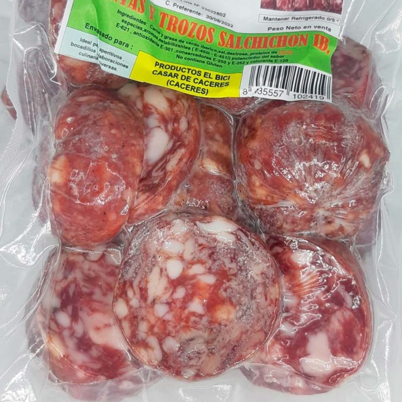 SALCHICHON IBÉRICO PUNTAS ENVASE 500 GRS - Imagen 2